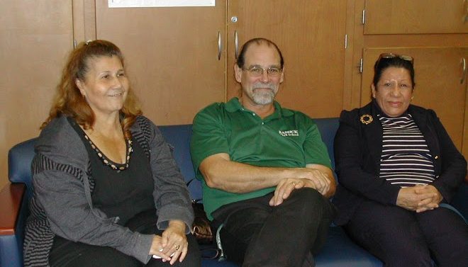 Adults on a couch in Bassick High School